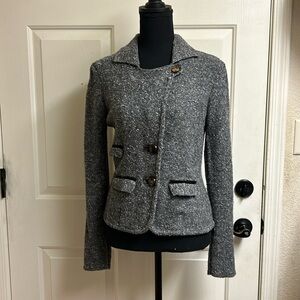 LAUREATE LANE ANTHROPOLOGIE
Gray Speckled Puffy Sleeve Wool
Blend Cardig…